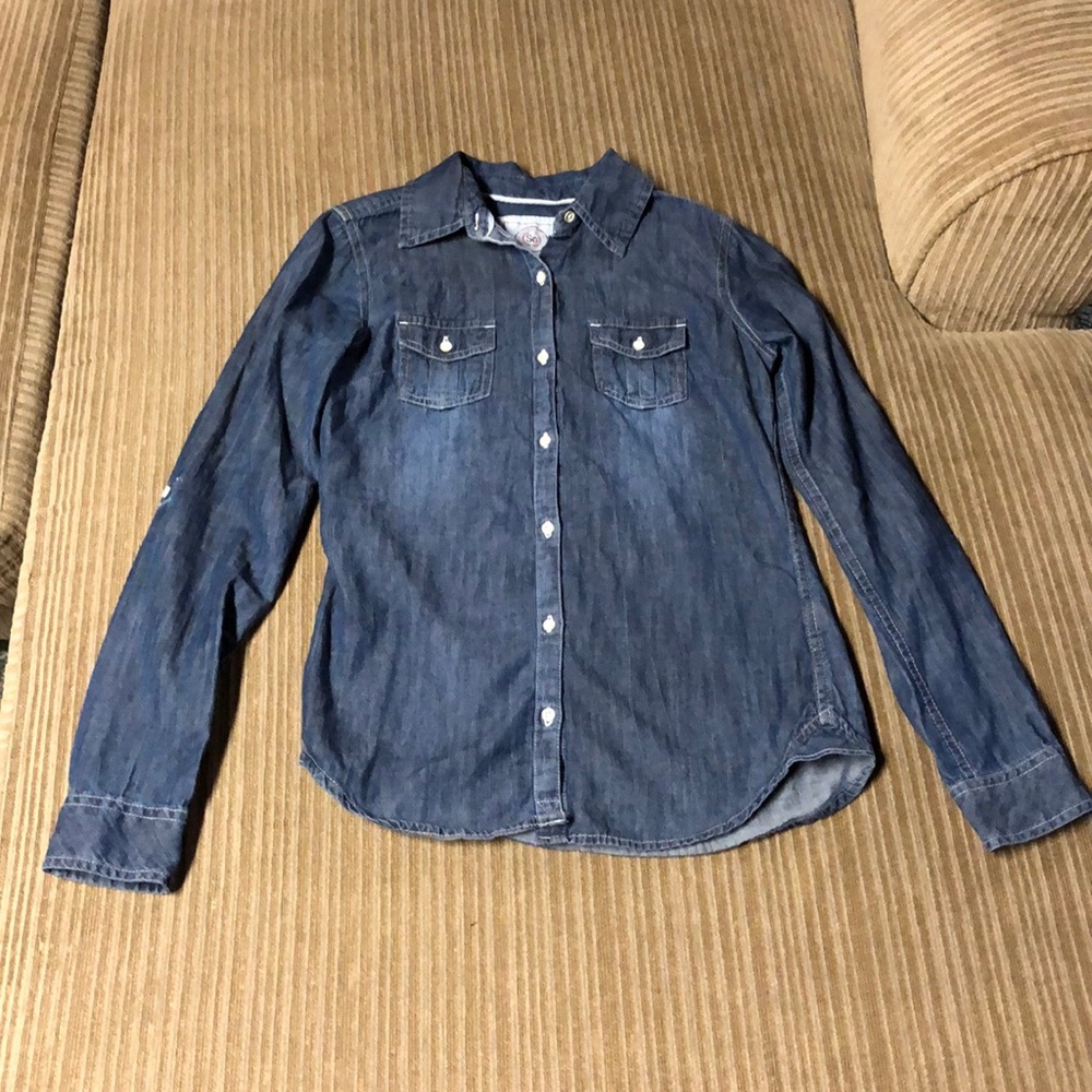 Button Down Jean Shirt